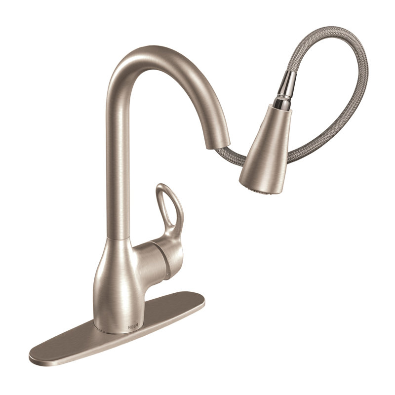 Moen Kleo Single Handle Kitchen Faucet with Duralock and Reflex